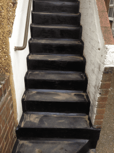 asphalt stairs